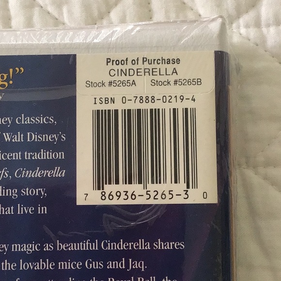 Cinderella Masterpiece Collection VHS Walt Disney NEW - Picture 8 of 8